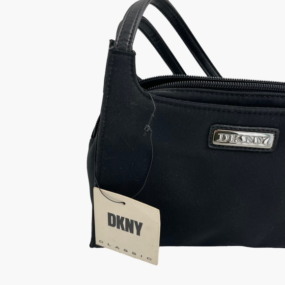 DKNY‎ Black Nylon Mini Crossbody Purse DEAD STOCK - Picture 3 of 10